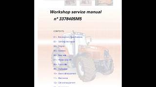 Massey Ferguson 6485 6490 6495 6497 6499 Tractor Service Manual [upl. by Annoet]