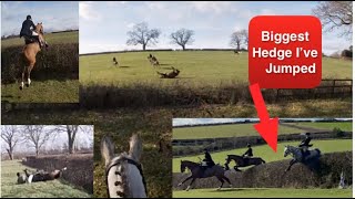 Flying Over Huge Hedges with the Ledbury Hunt  Second Time Lucky  Equestrian [upl. by Ailil]