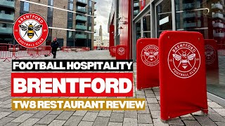 Brentford FC hospitality review  TW8 Restaurant  The Padded Seat [upl. by Aimal]