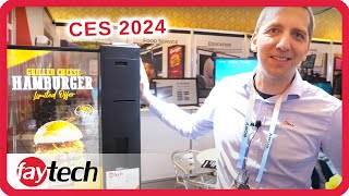 faytech CES 2024 Booth Tour Outdoor Kiosks IP69 Devices Modular Touchscreens AI Transparent OLED [upl. by Aidaas261]