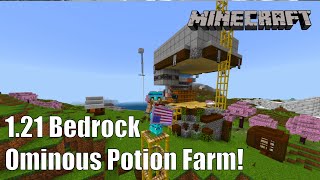 121 Bedrock Ominous Potion Farm [upl. by Oigres315]