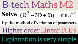 variation of parameters in telugumaths naresh eclass [upl. by Auria]