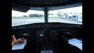 Volotea Airbus A319100  Check In Cockpit View  Flight FunchalToursBordeaux [upl. by Ainoet]