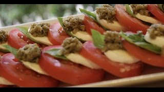 Caprese com Tapenade de Azeitonas Verdes [upl. by Sewoll]