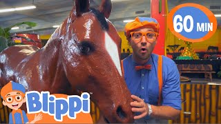 Blippi Explores Jungle Animals  Kids Fun amp Educational Cartoons  Moonbug Play and Learn [upl. by Akinot799]