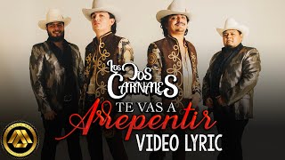 Los Dos Carnales  Te Vas a Arrepentir Video Lyric [upl. by Julide]