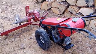 Video 13 Gravely Tractor Demonstration Series 1952 Model L with Unicorn Log Splitter [upl. by Parik]