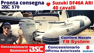 Gommone Bsc con Suzuki 40 cavalli [upl. by Tacy]