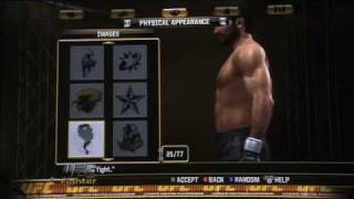 UFC Undisputed 2010 Create A Fighter Demo [upl. by Nino]