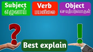 Identifying subject verb and object in a sentence by easy way learnenglish english [upl. by Bel]