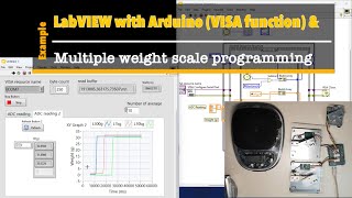 LabVIEW with Arduino EP19 Multiple weight scale programming and Experimental [upl. by Ahseet]