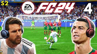 Messi amp Ronaldo Prepare for EA SPORTS FC 24  1v1 REMATCH [upl. by Aiker983]