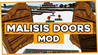 Malisis Doors Mod for Minecraft 11221112  Mod Showcase [upl. by Aneez]