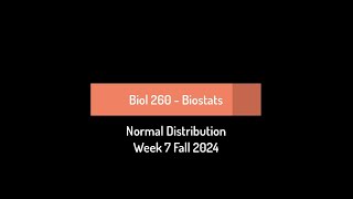 CSULB Biol 260 Fall 2024  Week 7 [upl. by Anaiq]