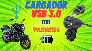 Cargador usb para moto carga rápida 30 [upl. by Madalyn426]