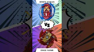 Takara Tomy Erase Fafnir vs Infinite Achilles shield mode  Fafnir vs Achilles  Beyblade Burst [upl. by Enomsed]