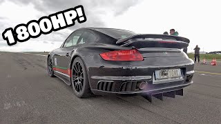 1800HP Porsche 9FF 911 GT2 Turbo Acceleration Salvatore 0352 KMH 219MPH WORLDS FASTEST 997 [upl. by Aras]