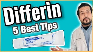 Differin Gel Adapalene 01 for Acne  5 TIPS You Must Know About Differin Gel ✅ [upl. by Analad]