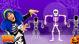 Halloween Skeleton Dance  Kids Song amp More  BisKids World [upl. by Akirahc]