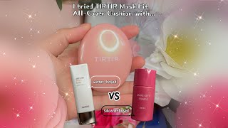 TIRTIR Mask Fit AllCover Cushion with waterbased primer vs siliconebased primer  AIKOISH [upl. by Mines]