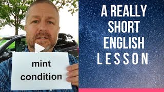 Meaning of MINT CONDITION  A Really Short English Lesson with Subtitles [upl. by Scharf]