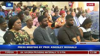 Press Briefing By Prof Kingsley Moghalu Pt 3 [upl. by Oremor]