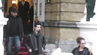 BACKSTREET BOYS leaving the amstel hotel for the live show  Qmusic [upl. by Waring855]