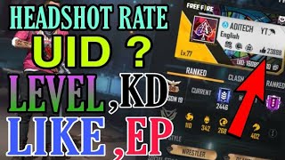 ADITECH Free Fire Uid  ADITECH Free Fire Id  Garena Free Fire [upl. by Eedak]