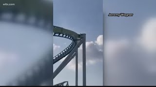 Company that built cracked roller coaster at Carowinds to inspect damage [upl. by Aneehta]