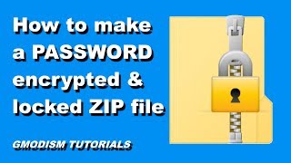 How to Make a Password Protected ZIP File  Encrypted amp Locked [upl. by Enorahs593]