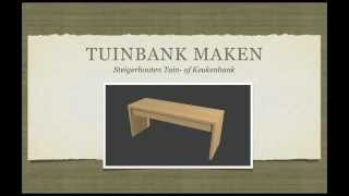 Steigerhouten Tuinbank Maken [upl. by Atsiuqal973]