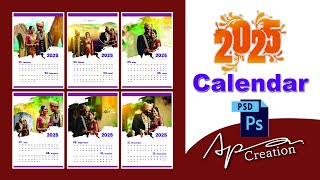 2025 calendar psd free download calendar [upl. by Idnas]