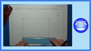 COSTRUZIONE DI UN RETTANGOLO DATE LA BASE E LA DIAGONALE 268 [upl. by Nadler]