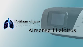 Airsense 11 sarjan CPAPlaitteen toimintaan saattaminen [upl. by Amikay]