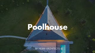 Extraordinary triangle poolhouse balancing on 3 columns [upl. by Nivlac932]