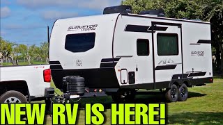 Our New RV HAS ARRIVED Forest River Surveyor Legend 240BHLE [upl. by Koressa]