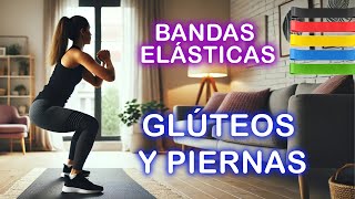 Entrenamiento Completo de Glúteos y Piernas con Bandas Elásticas Rutina en Casa con Música [upl. by Nnaik644]