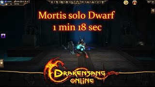 Drakensang Online  No Name dwarf vs Mortis Ultra fast Mortis blood kill Dare to challenge [upl. by Anrev]