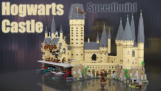 LEGO 71043 Hogwarts Castle Speedbuild  71043 LEGO Harry Potter  Blender Geometry Nodes  Animation [upl. by Brig330]