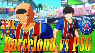 Barcelona vs PSG  Captain Tsubasa Rise Of New Champions [upl. by Ettigdirb216]