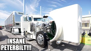 The Wildest Peterbilt 389 I Have EVER Seen Fully Custom Truck amp Matching Trailer [upl. by Bertina]