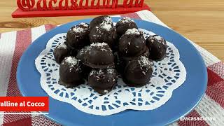 Palline al Cocco  Cioccolatini fatti in casa con solo 4 ingredienti [upl. by Varrian]