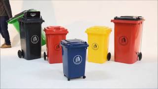 Wheelie Bins with Optional Lids [upl. by Ahseinar]