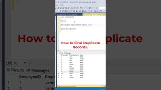 SQL How to Find Duplicates in a Table datascience programming coding sqltutorial [upl. by Neda]