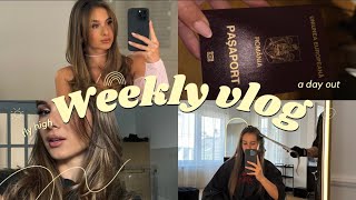 WEEKLY VLOG  Dobila sam rumunski pasoš i imam novu frizuru [upl. by Barbaresi]