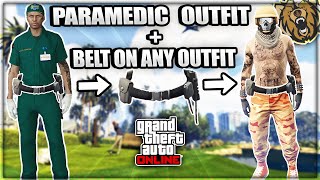 GTA 5 Online  How To Get PARAMEDIC Outfit amp Transfer Belt On ANY Outfit NO TRANSFER GLITCH 169 [upl. by Cristabel687]