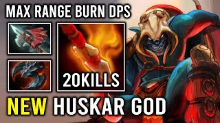 NEW HUSKAR GOD Max Attack Range Unlimited Burn DPS 1v5 Run At Them Dota 2 [upl. by Picker]