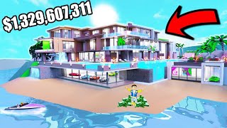 BUILDING 100 MILLION DOLLAR MANSION  ROBLOX  MEGA MANSION TYCOON  DAY 1 [upl. by Terrance443]