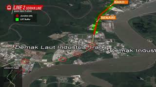 Kuching LRT Proposed routes and stations [upl. by Htebi706]