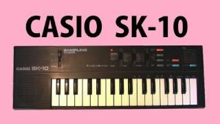 TOY 6 CASIO SK10 Sampling Keyboard 1987  DEMO [upl. by Rani]